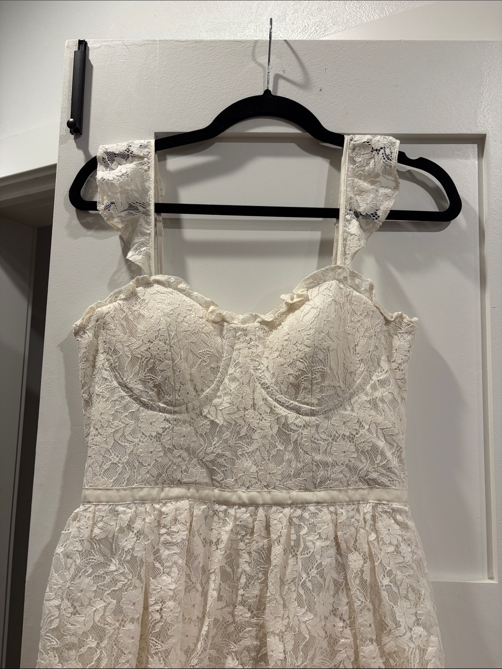 Altar'd State Umbar Embroidered Floral White Lace Dress - Picture 7 of 13